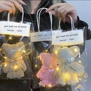 Bear Towel With Hand Gift Bag